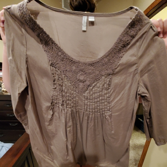 Old Navy Tops - Old Navy size Large, Blouse, Tan in color